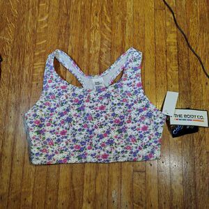 VTG Floral Sports Bra NWTS Size M/T518